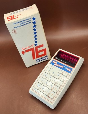 Vintage Texas Instruments Spirit of '76 Bicentennial Calc - Excellent Condition 