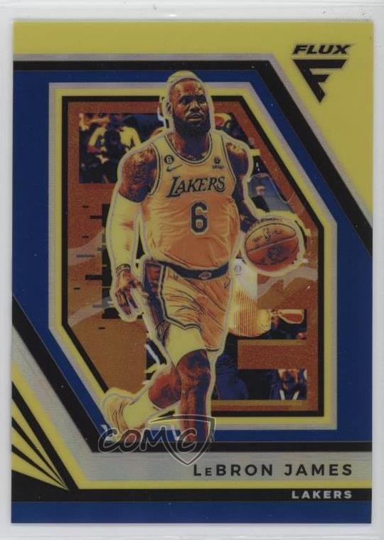 2022-23 Panini Flux Blue Prizm 9/99 LeBron James #101 11p9