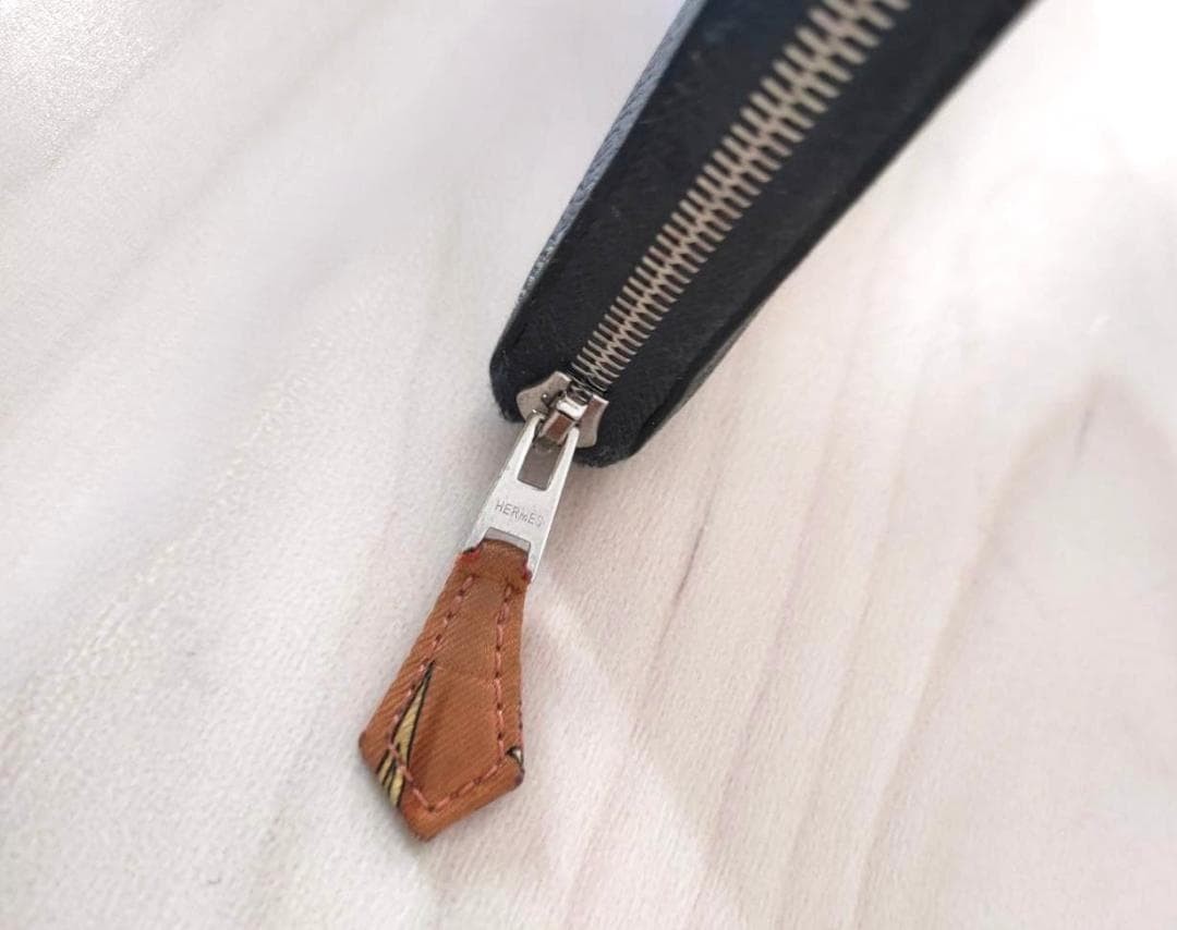 Hermes Azap Silk In Long Wallet 20x11x2cm Black Palladium Box Luxury Edition thumbnail 8