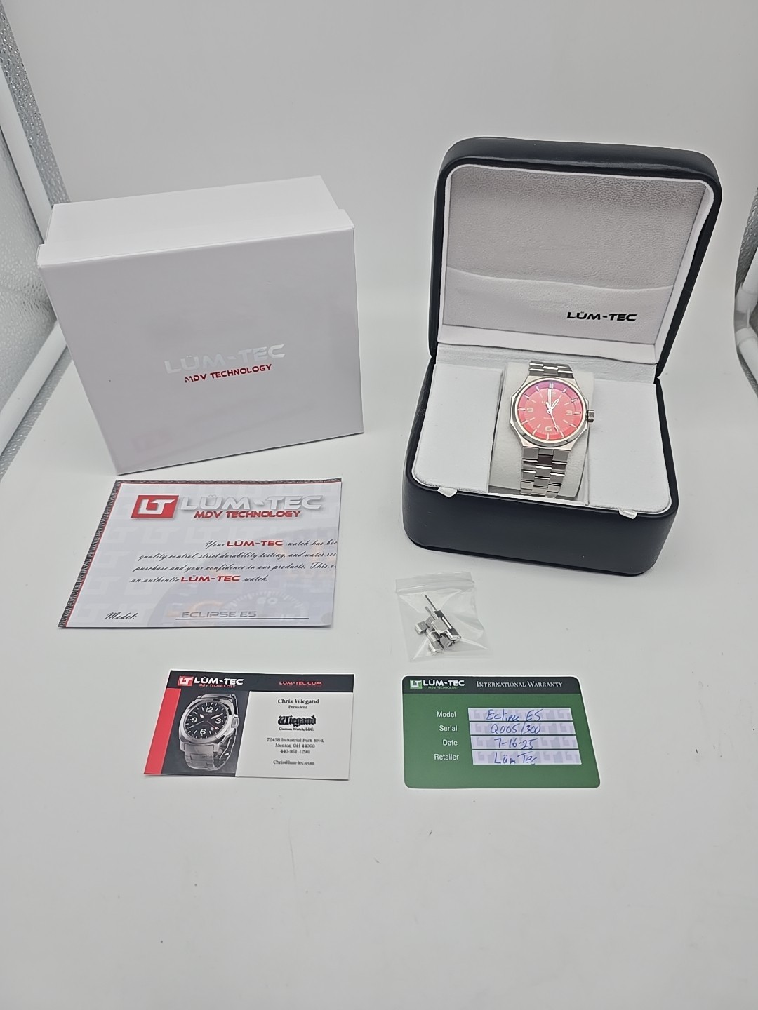 Lum-Tec Eclipse E5 Orange Dial Mens Automatic Wat… - image 2