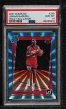 2021 Panini Donruss Rated Rookie Holo Teal Laser Usman Garuba PSA 10 GEM MT 19sj