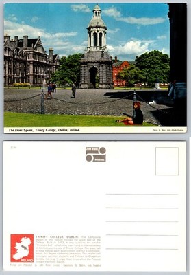 Trinity College Dublin Ireland Campanile Postcard John Hinde Original