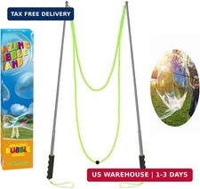Bubble Wand,Stainless Steel Giant Bubble Wand Outdoor Toy for Kids Telescopic De