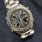 Vintage Seiko Chronograph 42MM Alarm Japan Men's Watch 7T32-7A80 Parts/Repair