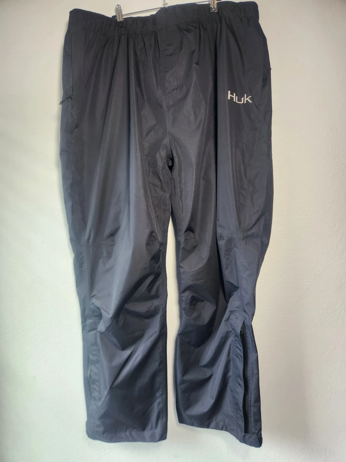 Huk Performance Gunwale Fishing Pant Black Windproof Waterproof Size 3XL