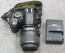 Nikon D3100 DSLR Camera W/ 18-55mm VR Lens  Charger - Shutter Count 4544