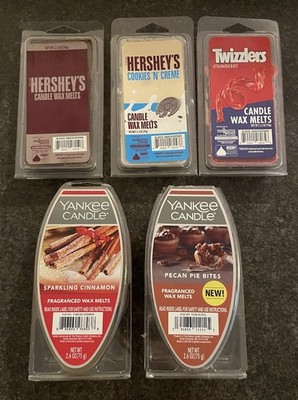 Lot of Wax Melts Assorted Yankee Candle / Hershey's Pecan Pie Chocolate Cookies