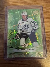 2022-23 UD Ice Hockey Brandt Clarke #36 Green Parallel Los Angeles Kings