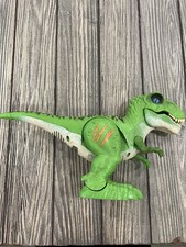 ZURU Robo Alive Attacking T-Rex Dinosaur Action Figure Walking Roaring Toy Green