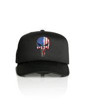 MARVEL PUNISHER FLAG TRUCKER SNAPBACK HAT UNISEX ADULTS