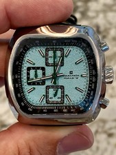 NUOVO Orologio Cronografo Straton Speciale 42MM - Turchese + Cinturino Cromato Extra Nuovo