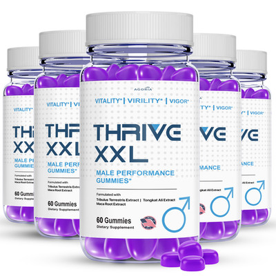 Thrive XXL Male Gummies, Advanced Formula ThriveXXL Male Vitamin Gummy (5 Pack)