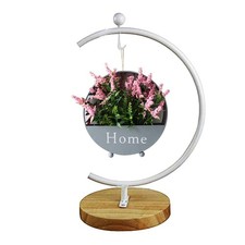 G-Shaped Ornament Display Stand Iron Pothook Stand for Hanging Glass Terrariu...