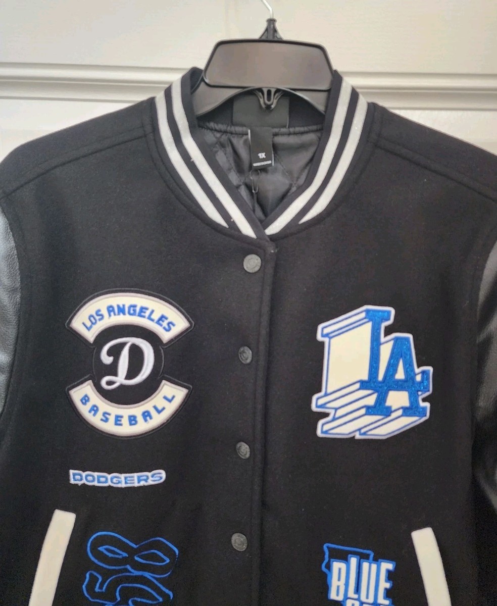 NWT THE WILD COLLECTIVE x ANTHROPOLOGIE MLB DODGERS Letterman