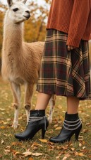 Women Silver Metal Chain 2 Boots Bracelet Shoe 3 Strand Charm Western Anklet USA