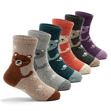 Boys Wool Socks Kids Thick Winter Socks Thermal Crew Socks 8-10 Years Mix Bears