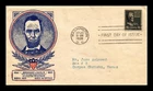 US COVER ABRAHAM LINCOLN PRESIDENTIAL SERIES FIRST DAY ISSUE SCOTT 821