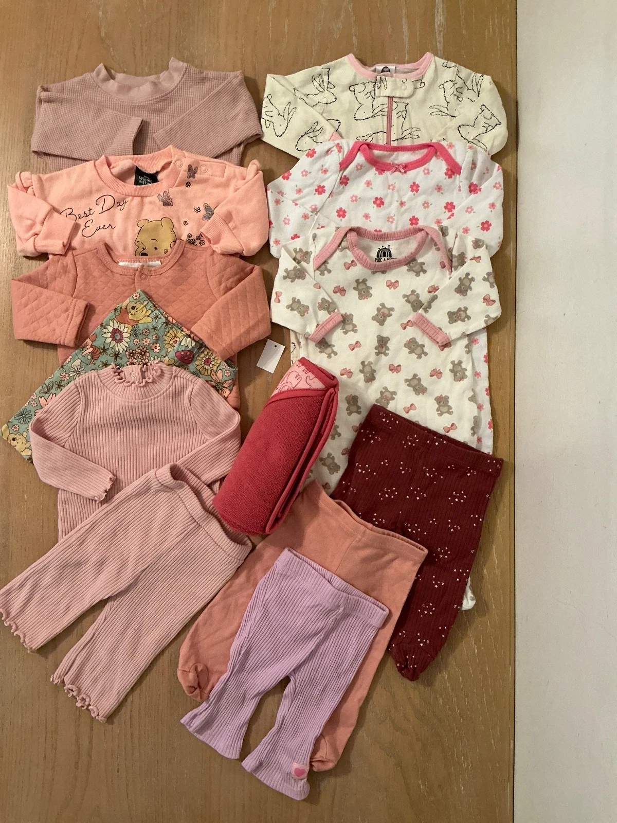 Gerber, Disney, Others Infant Girls Clothing Lot of 13 Size 0-3 Months
