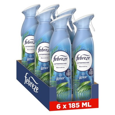 Febreze Lufterfrischer Spray Meeresfrische 185 ml (6er Pack), Multicolor 