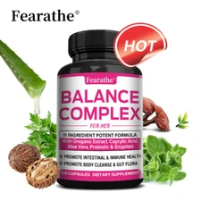 Balance Complex For Women Candida Clean Detox Supplement Vaginal Health Non GMO