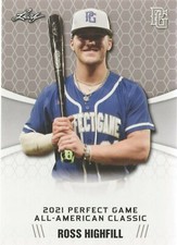 ROSS HIGHFILL 2021 LEAF PERFECT GAME 