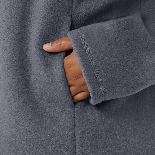 32 Degrees Jacket Coat Warm Brushed Faux Wool Fleece Relaxed Fit Zip Pockets - Picture 6 of 19