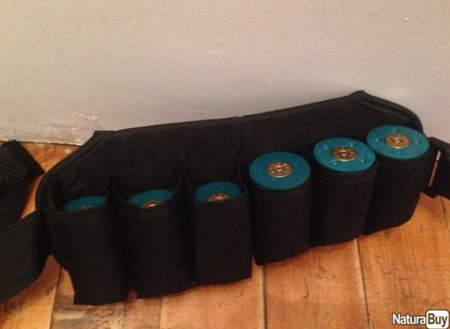 Cartouchiére porte 6 munitions pour balles de flash ball flashball bretelle flac - Imagen 2 de 5