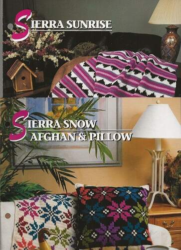 Sierra Snow & Sierra Sunrise afghani e cuscini - Annie's Cro. Trapunta e Clu afgano - Foto 1 di 4