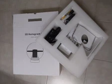 ROMIX 30cm Diameter 3D White Holographic Fan 256 LEDs Advertising/Display