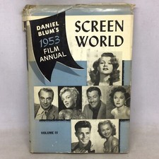 Vintage 1953 Daniel Blum’s 1953 Film Annual Screen World Volume IV Hardcover+DJ