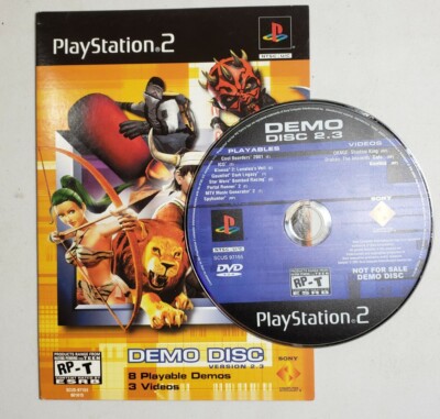 Vintage Playstation 2 PS2 Demo Disc Version 2.3 NTSC Mailaway