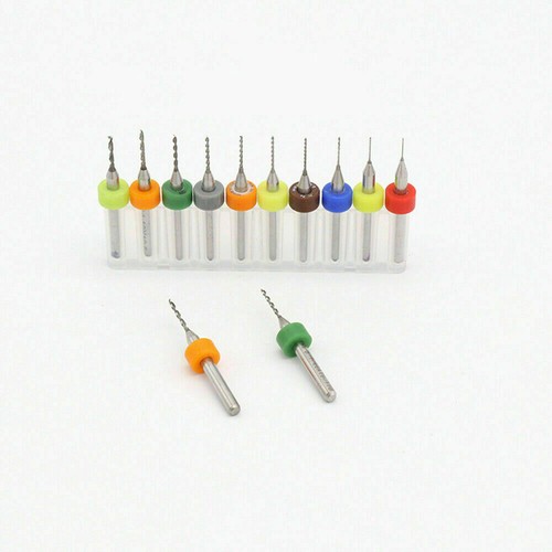 0.1-3.0mm Tungsten Carbide Micro Mini Drill Bits for PCB CNC Dremel Rotary Tools - Picture 2 of 11
