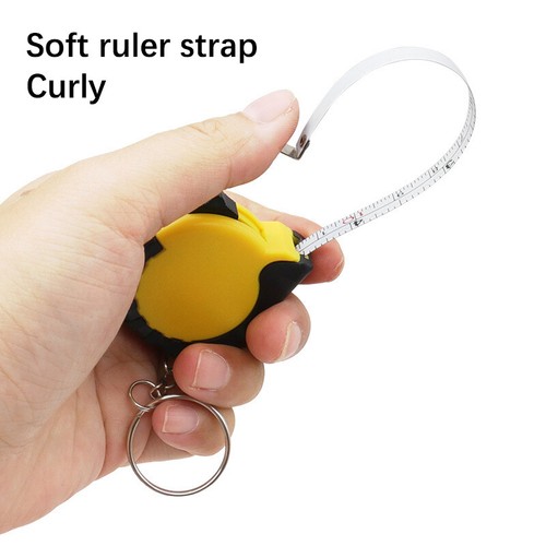1M Multipurpose Measure Tape With Keychain Portable Small Soft Steel Ruler - Picture 6 of 12