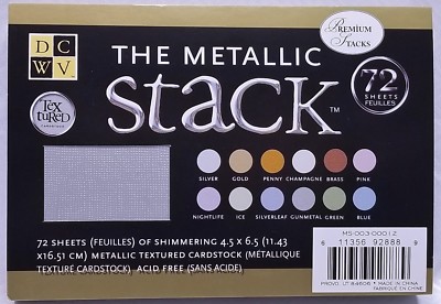 Diecuts con Vista 4,5 x 6,5 Pollici Neutro Texture Solidi Mat Stack