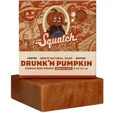 DR. SQUATCH NATURAL BAR SOAP. DRUNKEN PUMPKIN. LIMITED EDITION. 5 oz