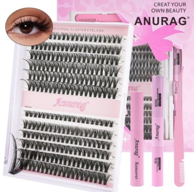 Lash clusters, Natural eyelash extension kit 240pcs 9-17mm Individual Eyelash 