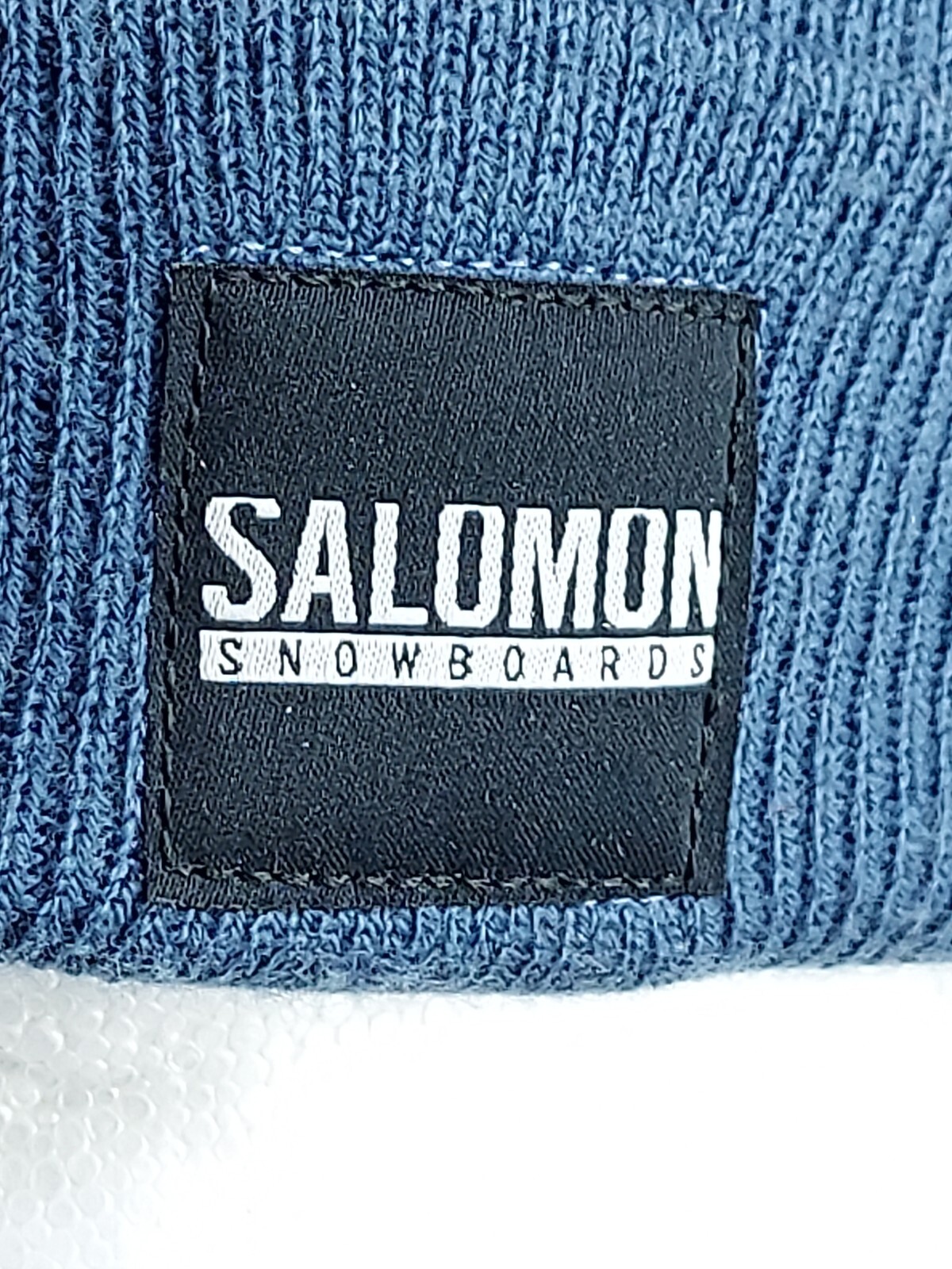 Salomon Sci Snowboard Cappello Inverno Beanie Lavorato a Maglia Logo Toppa Corsa Escursionismo RARO
