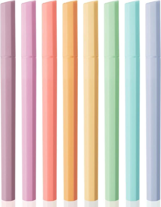 - Aesthetic Highlighters, 8 Pack, Chisel Tip, Highlighters Assorted Colors, Bibl-image