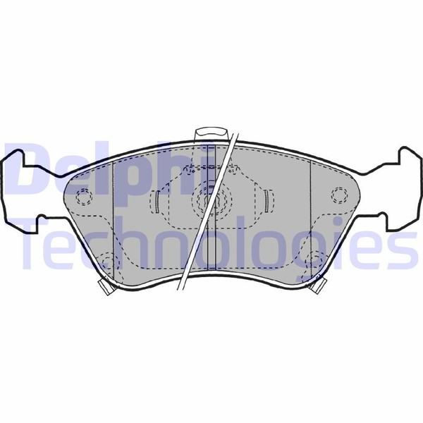 Delphi LP1231 Bremsbelagsatz, Scheibenbremse FüR Toyota-image