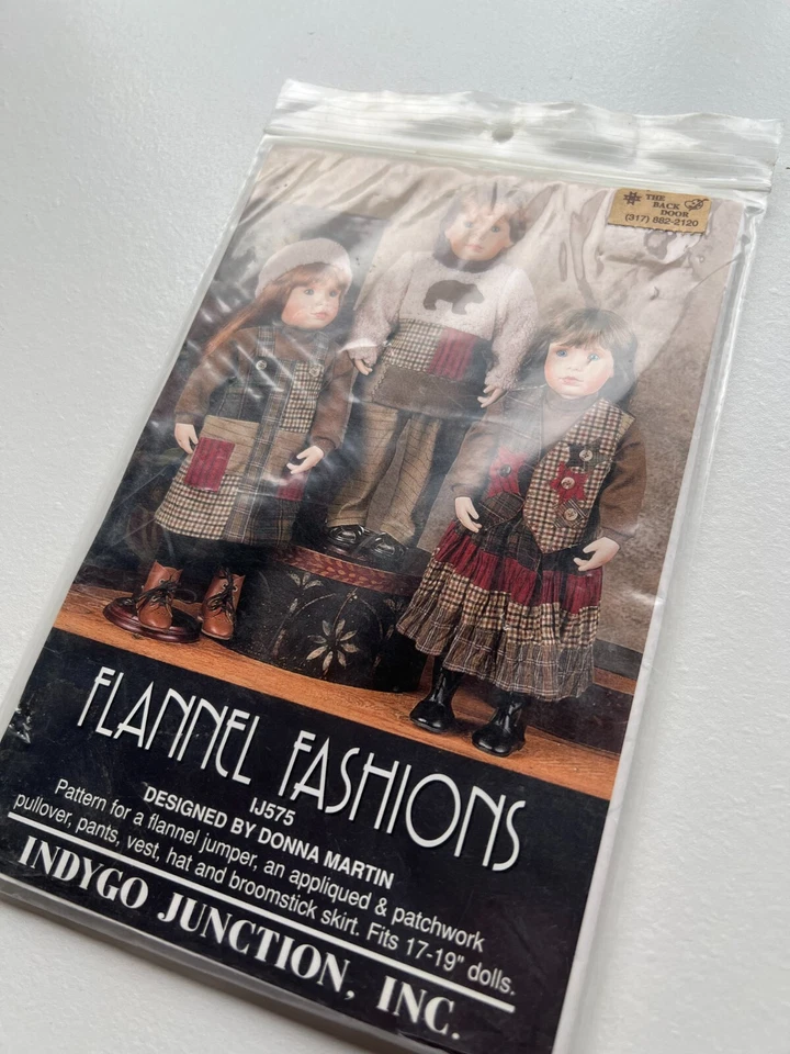 VINTAGE Flannel Fashions by Donna Martin - Sewing Pattern - UNCUT NEW - Image 2 of 4