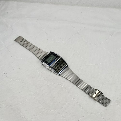 RARE VINTAGE CASIO DATABANK DBC-1500 CALCULATOR TELEMEMO MEN'S WATCH NEW BATTERY - Picture 7 of 10