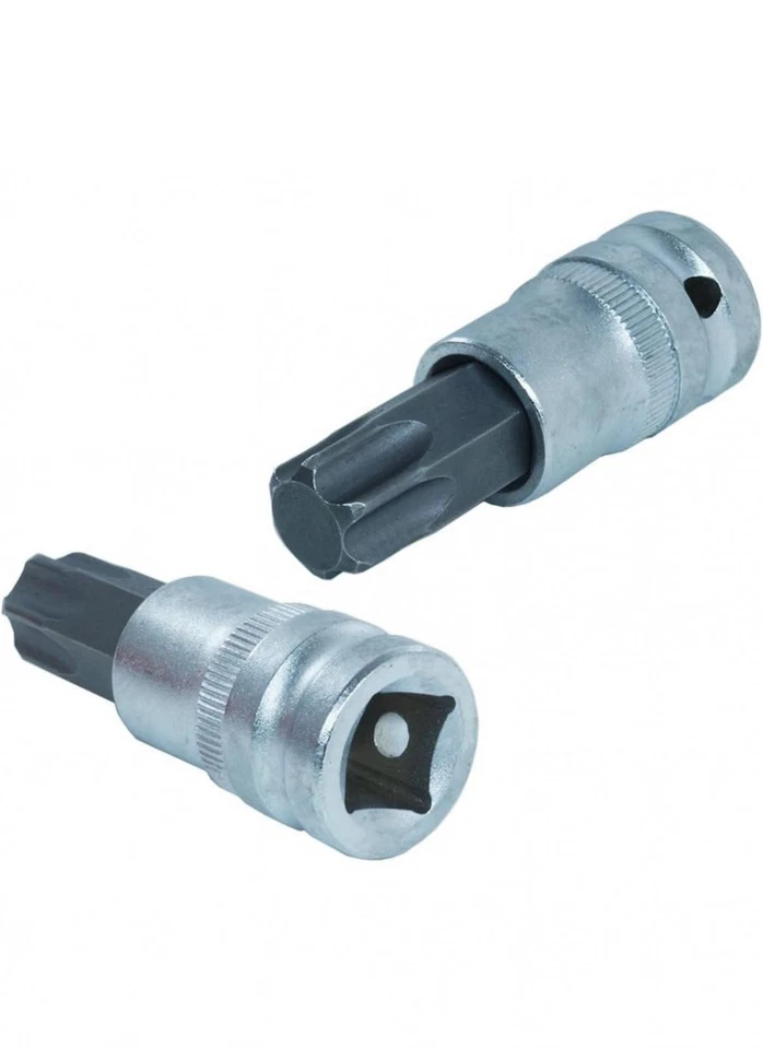 Set Kit chiavi a bussola 12 pz Torx 1/2" bussole punta torx da T20-T80 utensili - Immagine 3 di 3