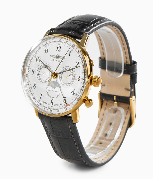 ZEPPELIN LZ-129 腕時計 Zeppelin LZ 129 Hindenburg Moonphase (36mm) Night Blue Dial