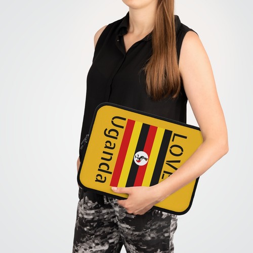 Love Uganda, Laptop Sleeve, yellow - Picture 7 of 7
