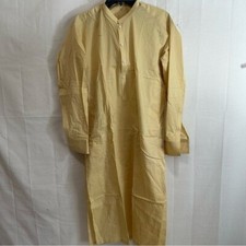 Mens 4-Piece Indian Kurta Pajama Sets, 1 set in Yellow/ 1 set in Grey