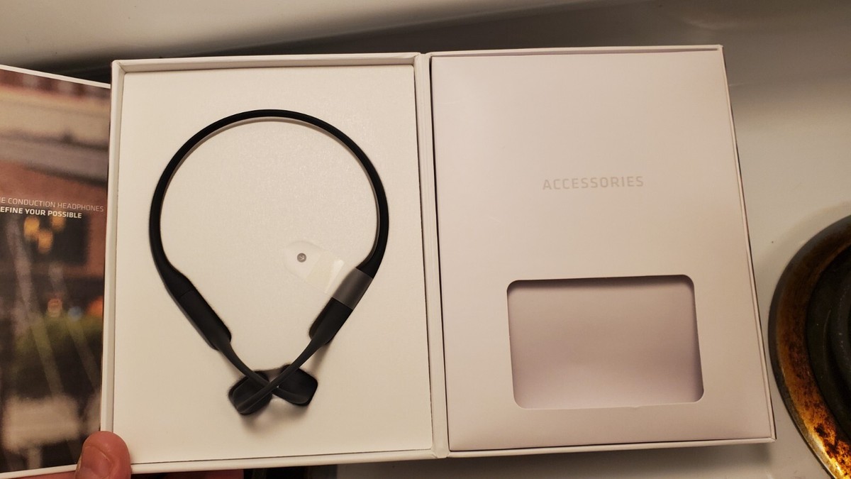 【美品】AFTERSHOKZ AEROPEX COSMIC BLACK After shock Bone conduction wireless headphones (Cosmic