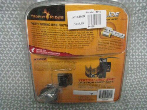 New Trophy Ridge Drop Slide RH Vertical Drop Away Rest Brand New!! #ADZ400R - Picture 2 of 2