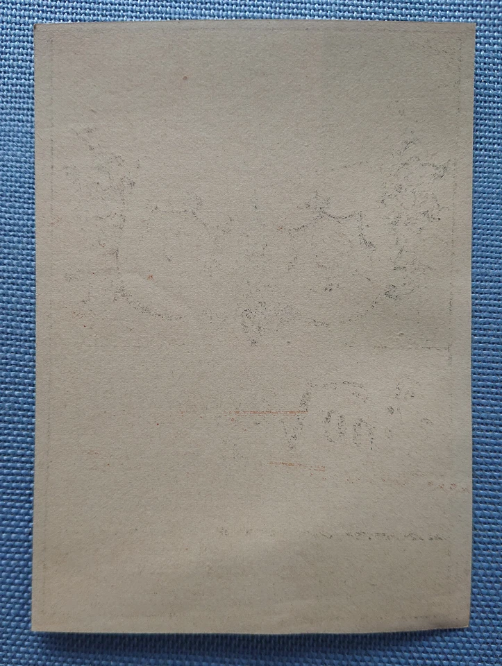 Vecchio Weinetikett Musteretikett Vino Vermouth Torino Georg August Walter Mainz - Immagine 2 di 2