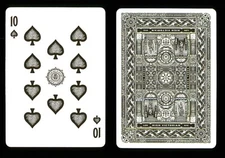 1 x playing card Theory11 High Victorian - 10 of Spades ZT 39