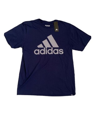 NWT MENS ADIDAS THE GO TO TEE Blue Size L Style GM5005-470 GT SS Fill 2
